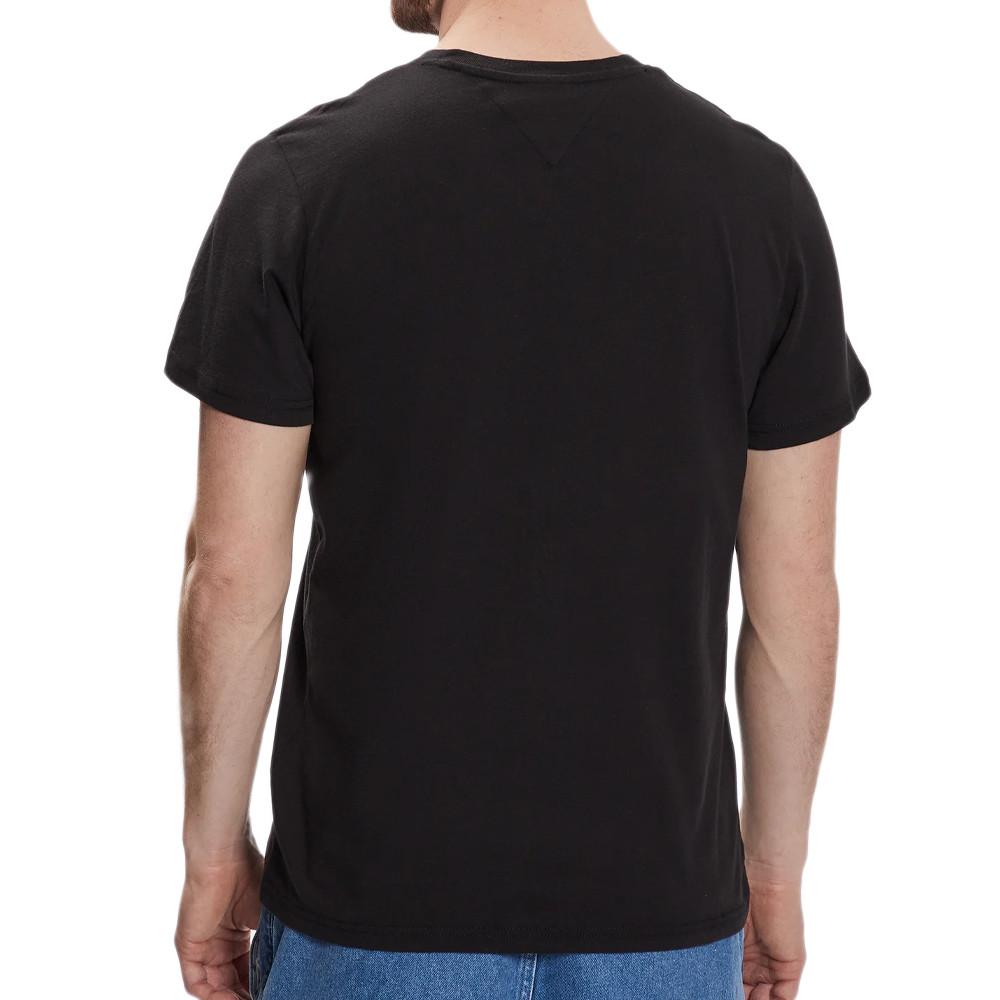 T-Shirt Noir Homme Tommy Hilfiger Essential vue 2