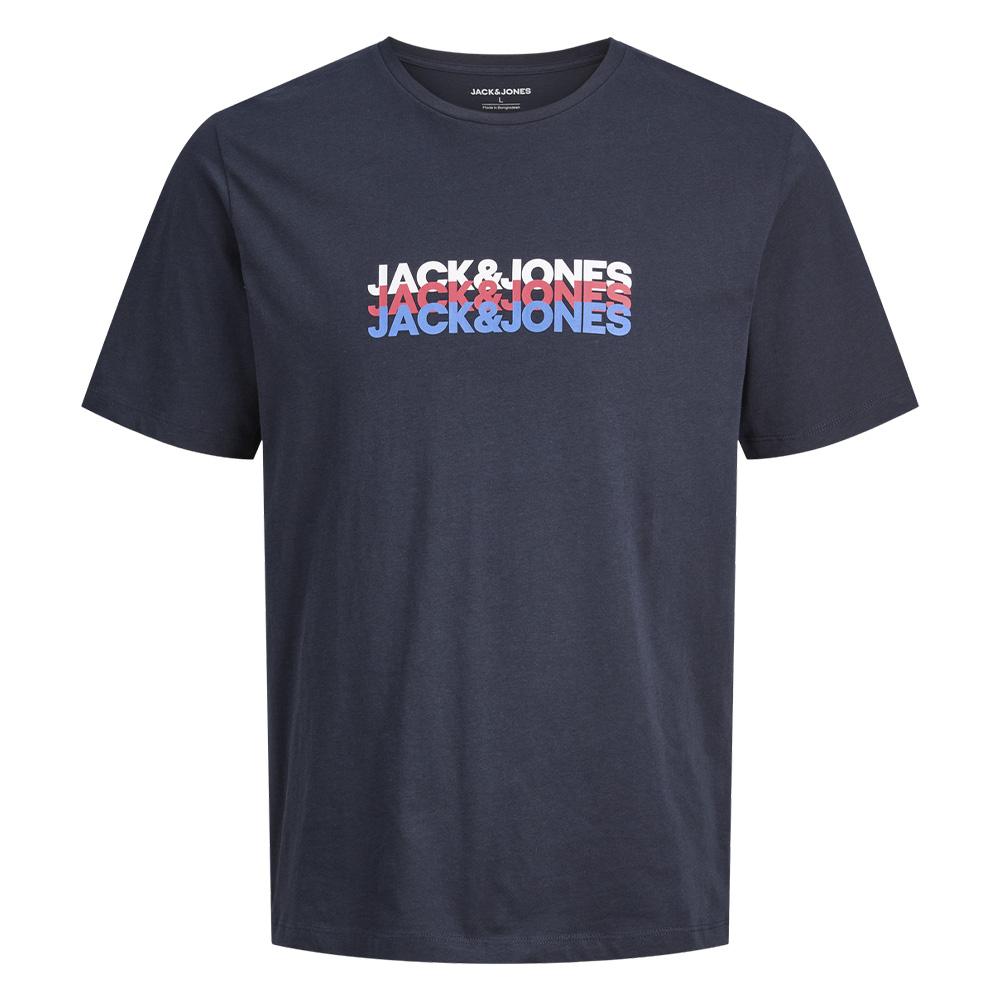T-Shirt Marine Garçon Jack & Jones Cyber pas cher