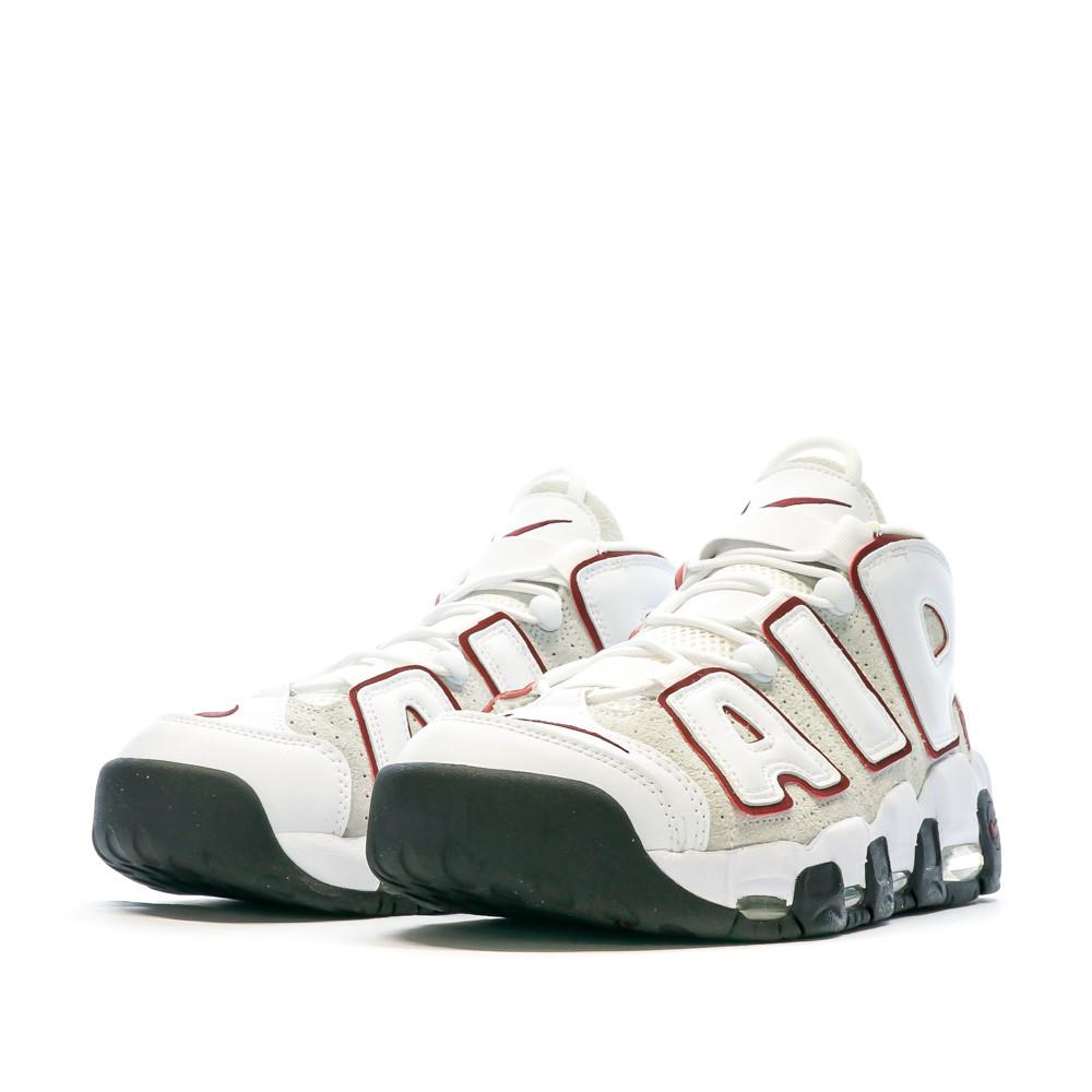 Baskets Écru/Rouge Homme Nike Air More Uptempo 96 vue 6