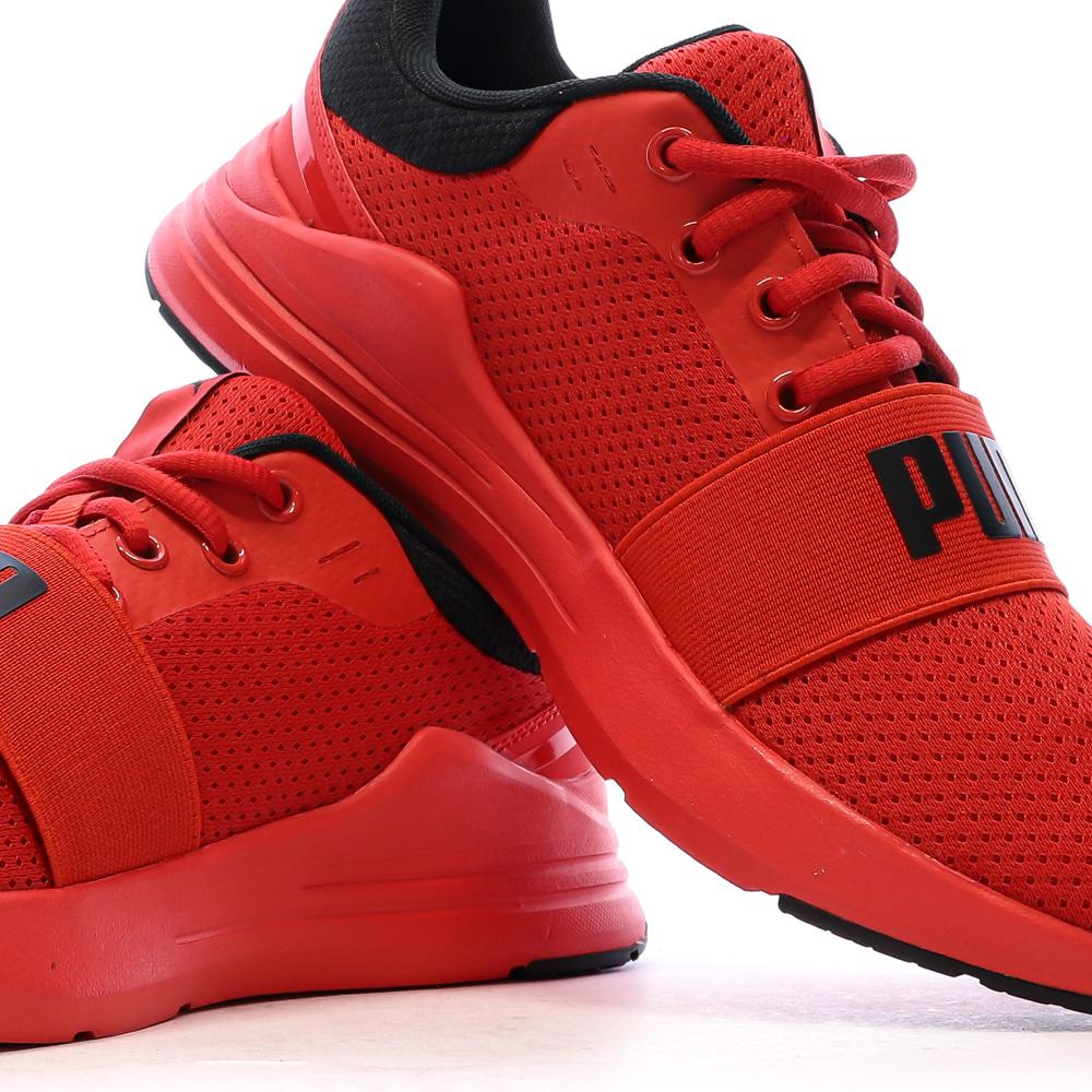 Puma Sneakers Puma Disc Femme Rouge Rouge Basket Puma Wired Femme