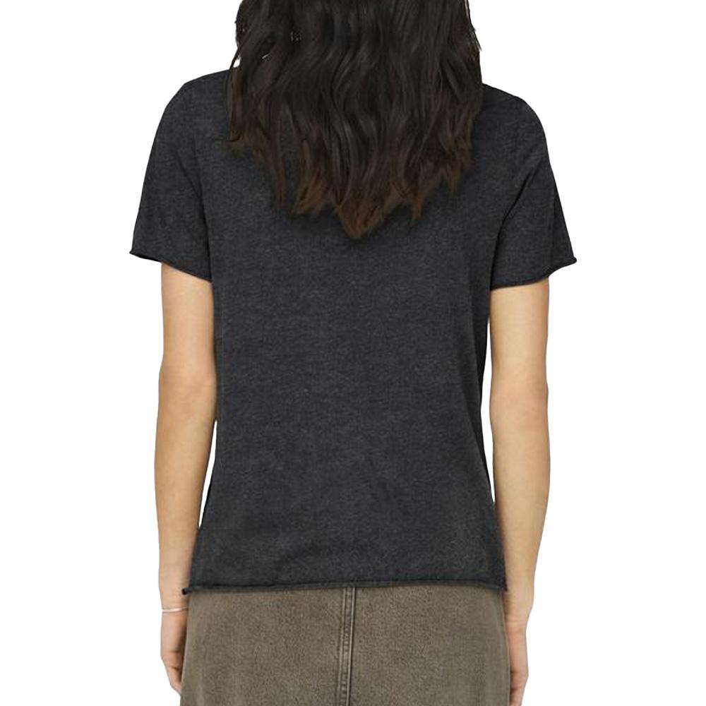 T-shirt Noir Femme Only Lucy vue 2