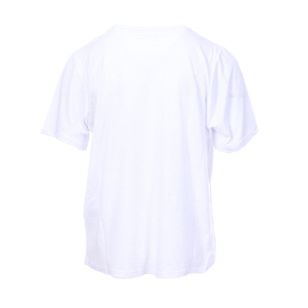 T-shirt Blanc/Rose Fille Teddy Smith T-FACE MC JR vue 2