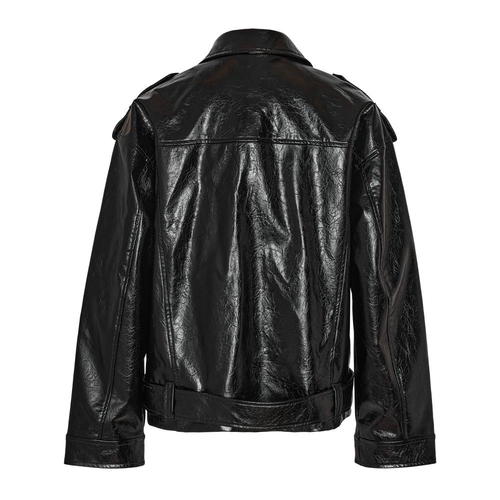 Veste Similicuir Noir Femme Noisy May Paulina Biker vue 2