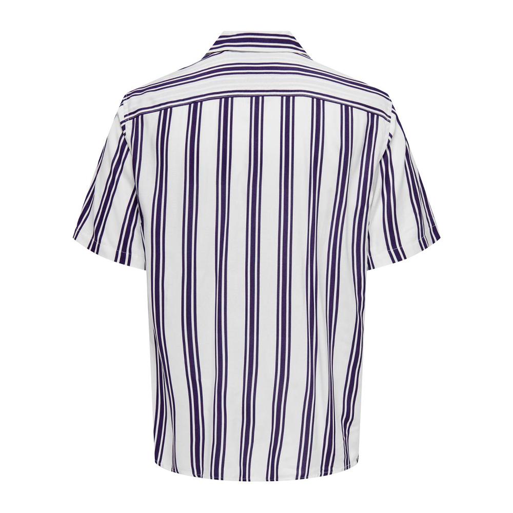 Chemisette Marine Homme Only & Sons Life Stripe vue 2