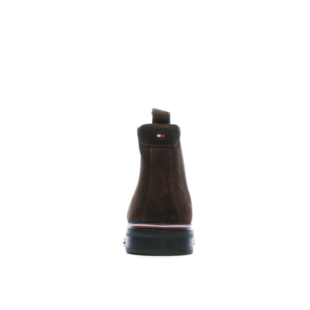Bottines Marrons Homme Tommy Hilfiger Chelsea vue 3