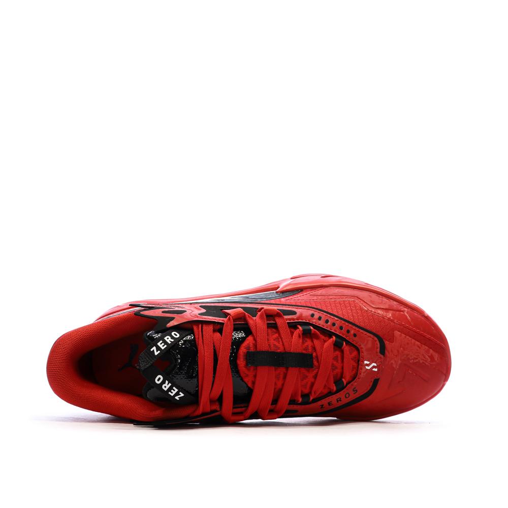 Chaussures de Basketball Rouges/Noires Homme Puma Zeros vue 4