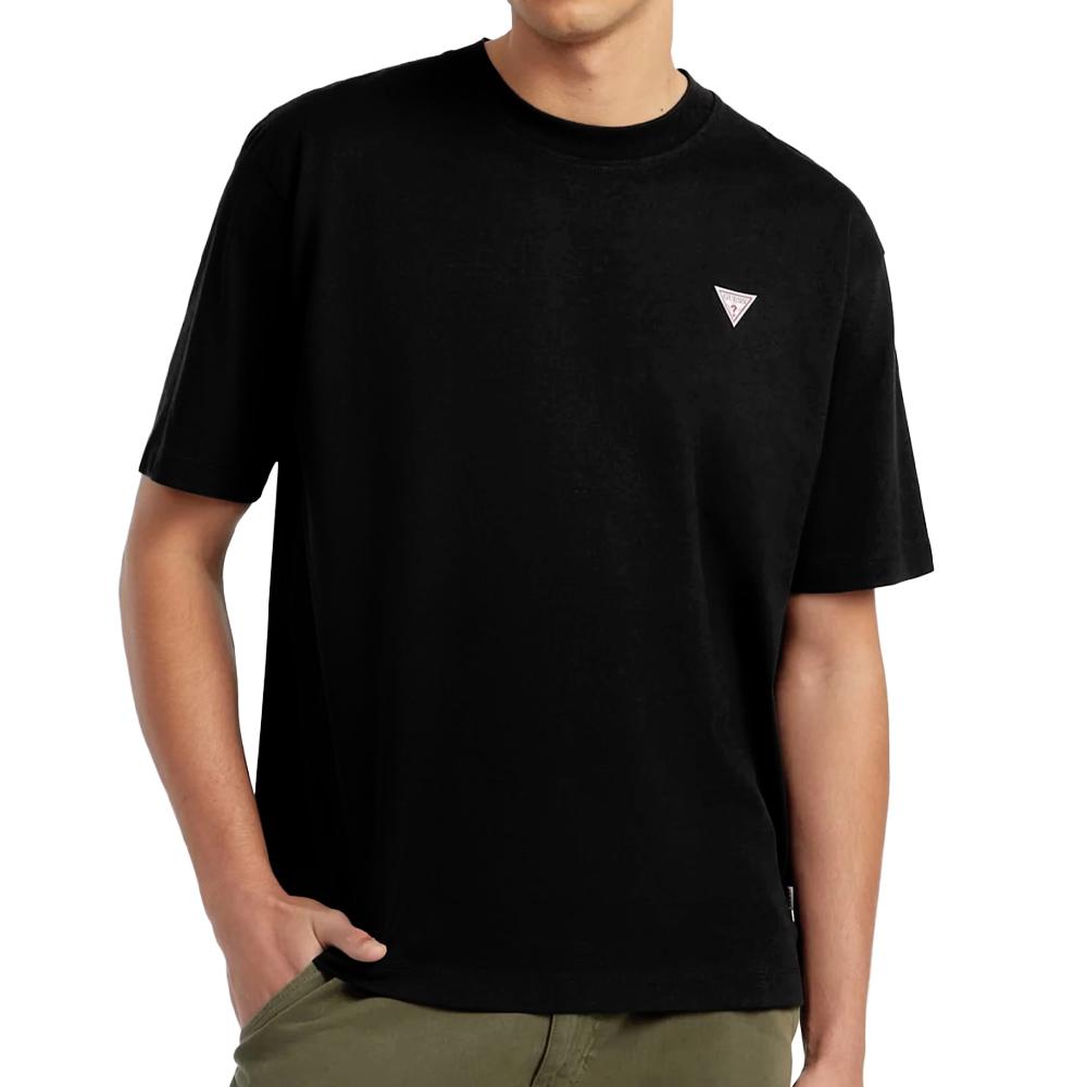 Camiseta negra de hombre Guess Mini barato