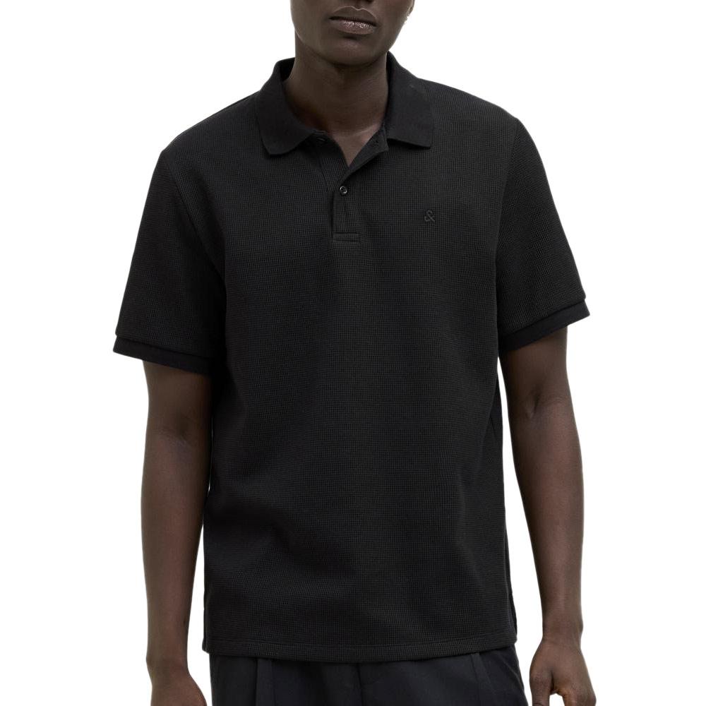 Polo Noir Homme Jack & Jones Austin pas cher