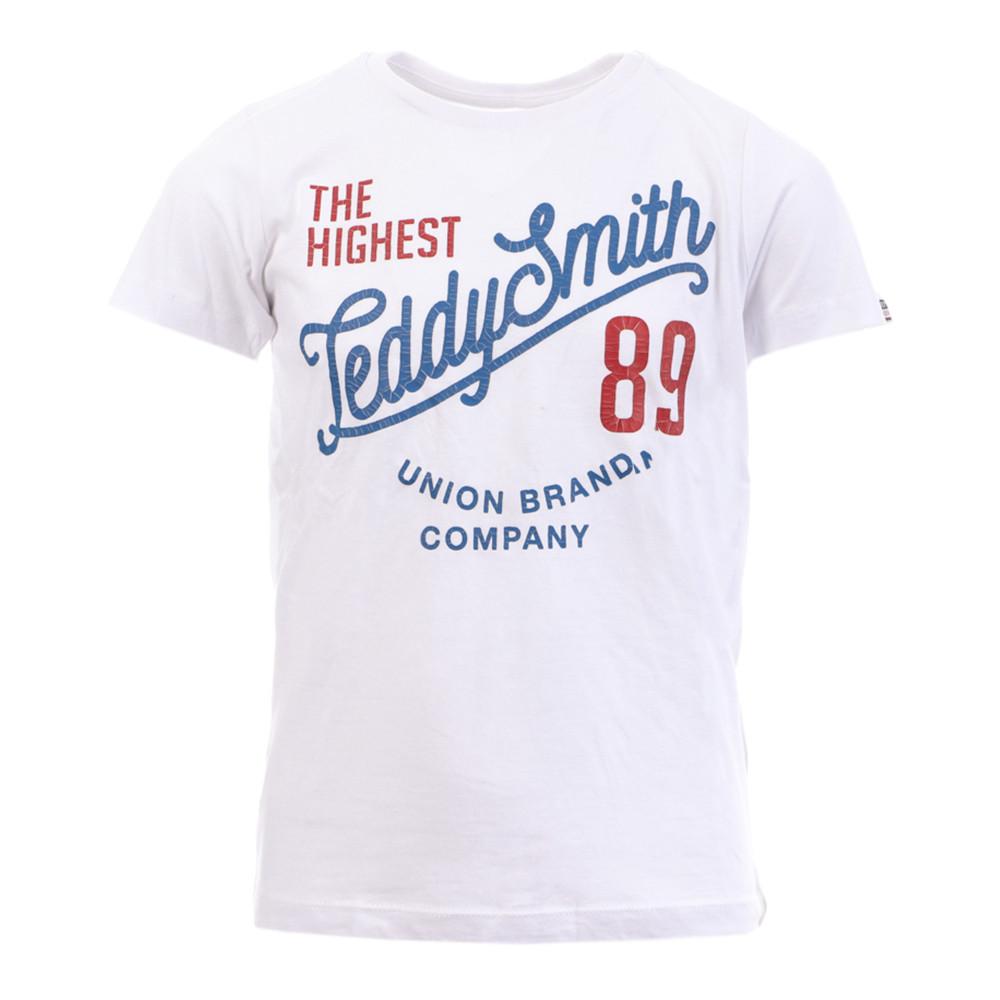 T-shirt Blanc Garçon Teddy Smith Twiga pas cher