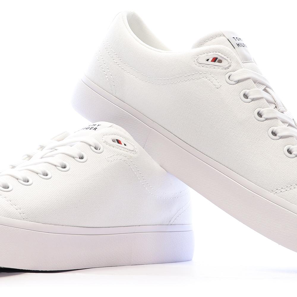 Baskets Blanches Homme Tommy Hilfiger Th Hi Vulc Low Core vue 7