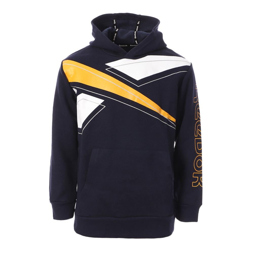 Sweat à Capuche Marine Garçon Reebok Hoodie pas cher