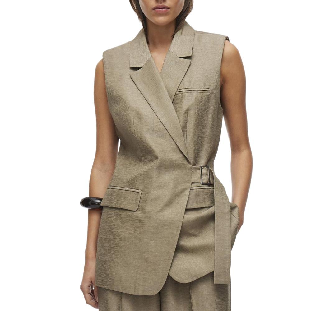 Veste Sans manche Marron Femme Vila Roujuliet Waistcoat pas cher