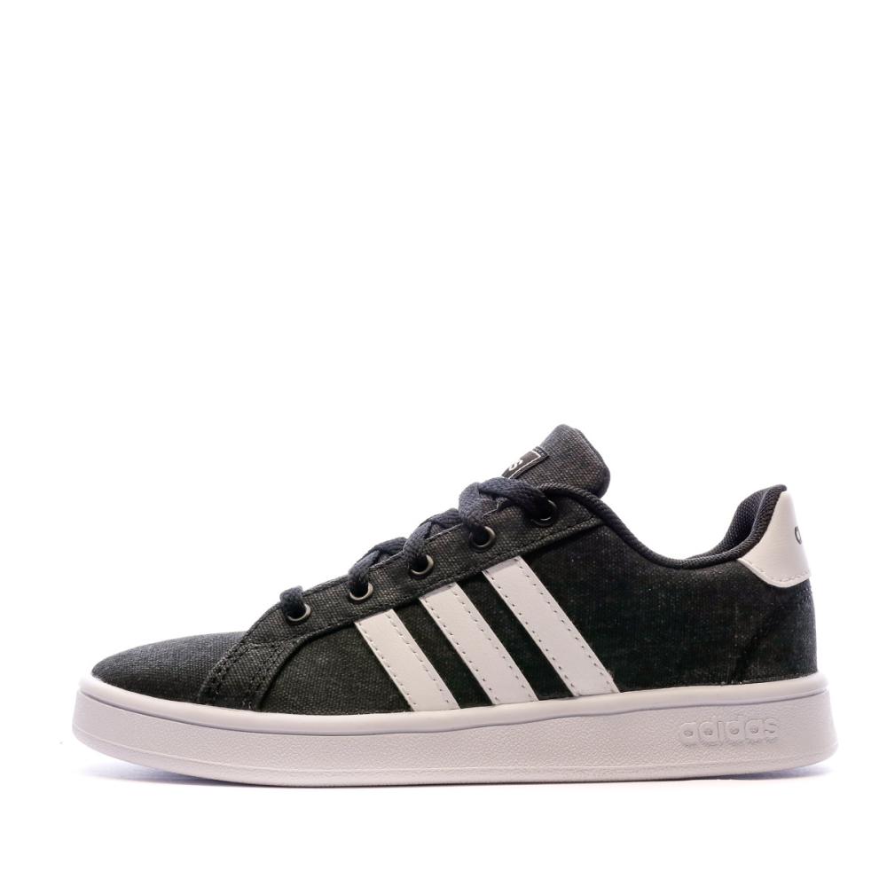 Baskets Noir Garçon Adidas Grand Court K pas cher