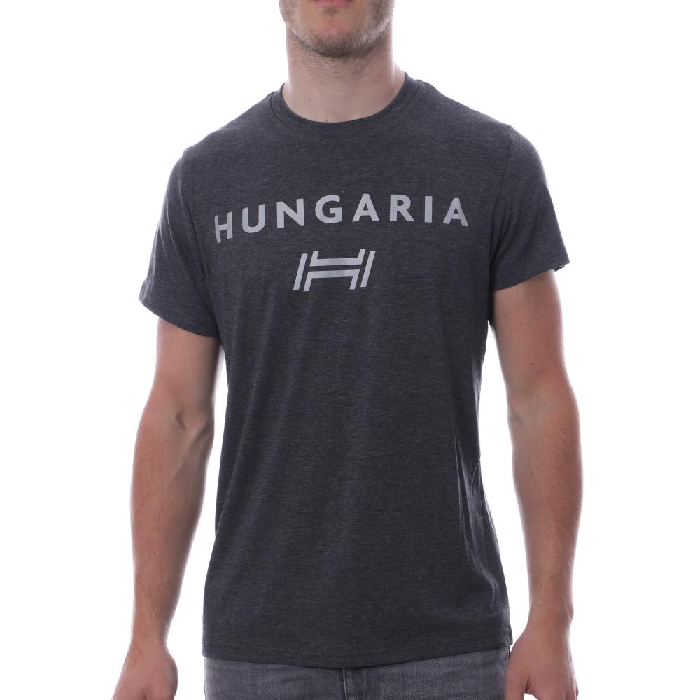 T-shirt gris homme Hungaria Basic Corporate pas cher