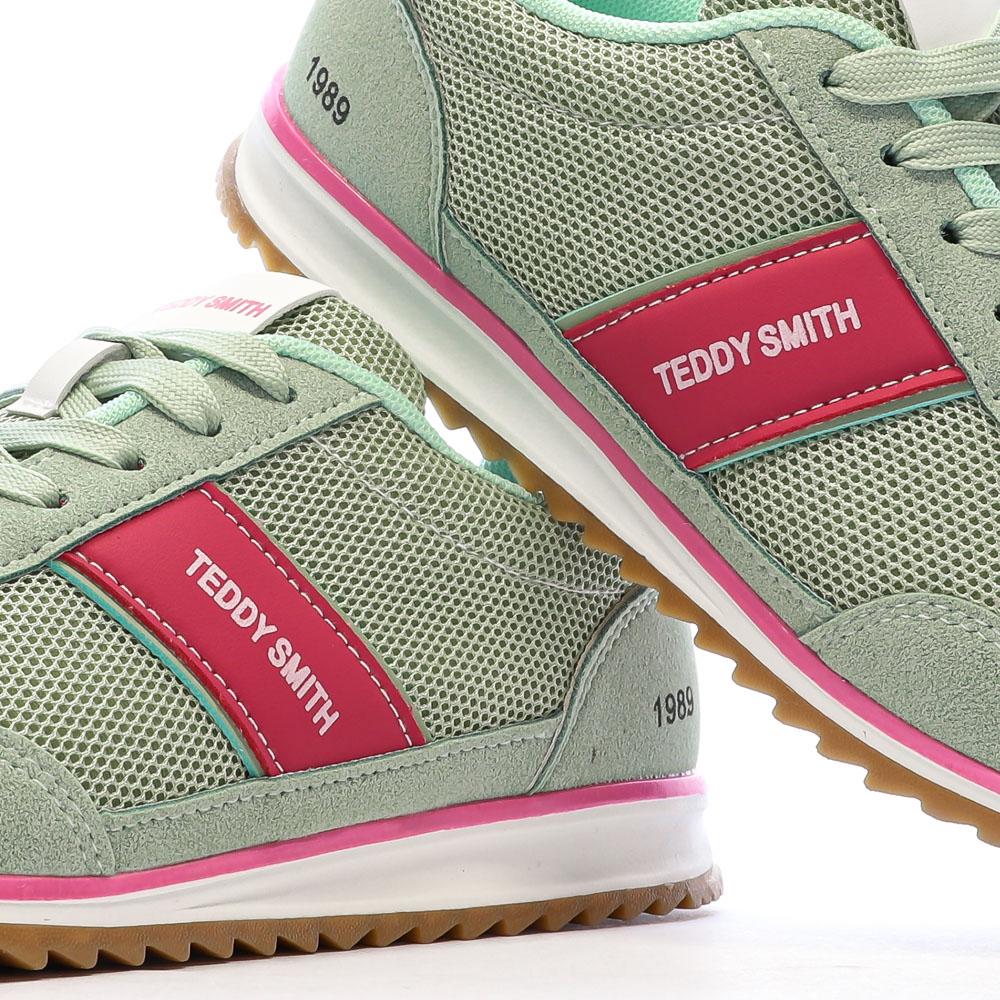 Green/Pink Women's Sneakers Teddy Smith 120549 Photo of the Espace des Marques %store% store - view of %key%
