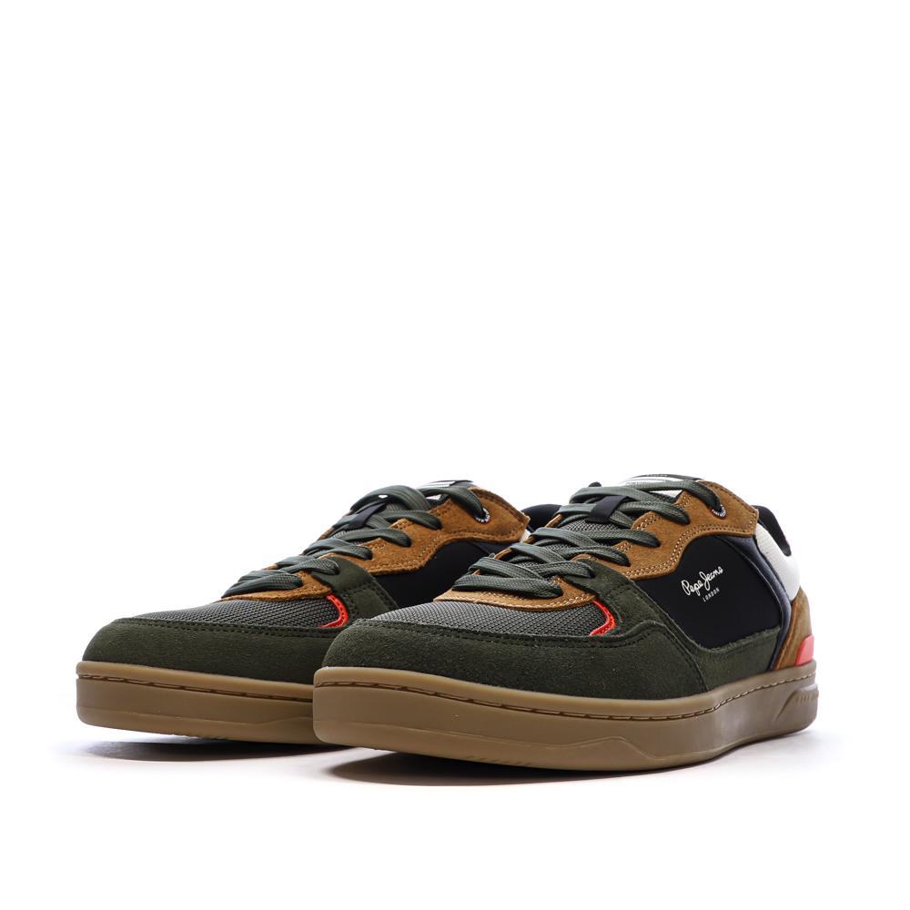 Baskets Kaki/Camel Homme Pepe jeans Kore Skate vue 6