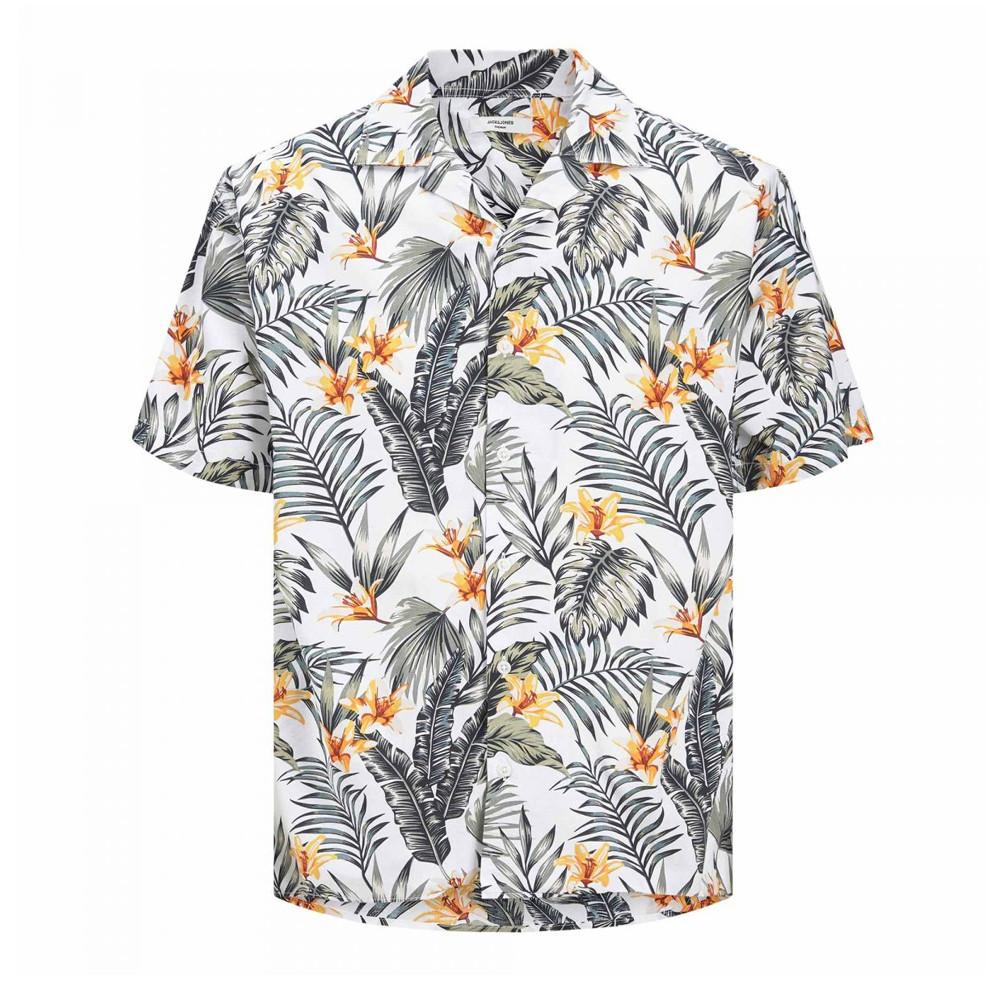 Chemise Blanche Garçon Jack & Jones Tropic pas cher