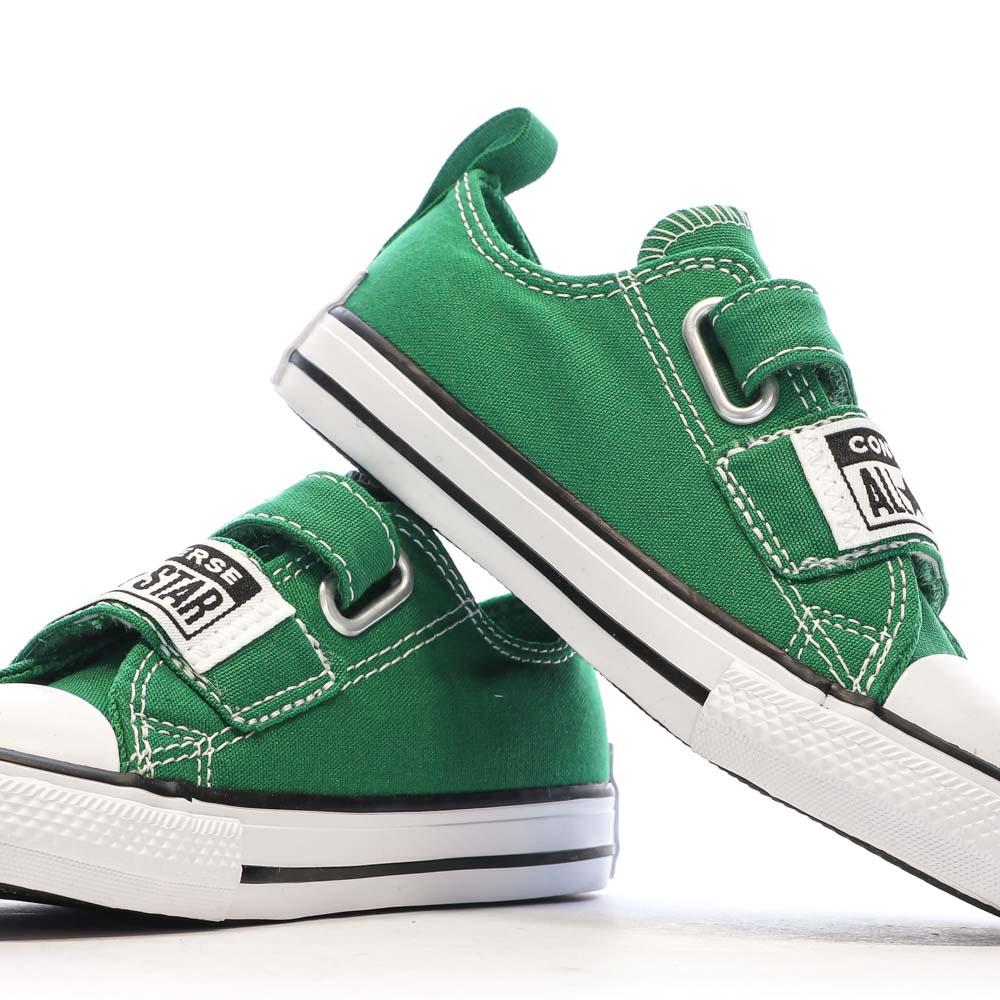 Baskets Vertes Garçon Converse All Star Sketch vue 7