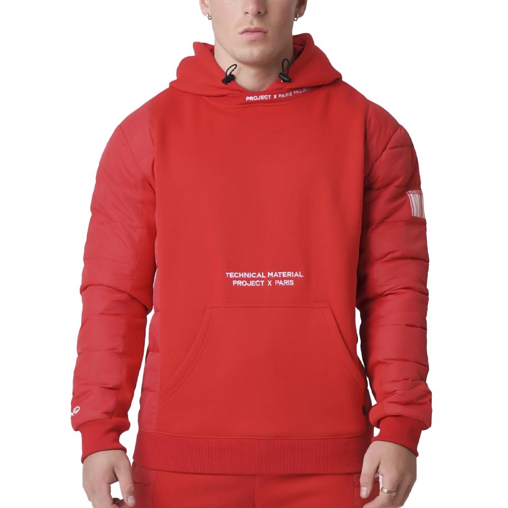 Sweat Rouge Homme Project X Paris 2020086 pas cher