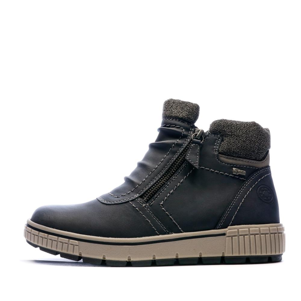 Bottines Lucky Brand Bashina - Suède Gris Tempête, Taille 6M US, Style Booties à Bout Amande
