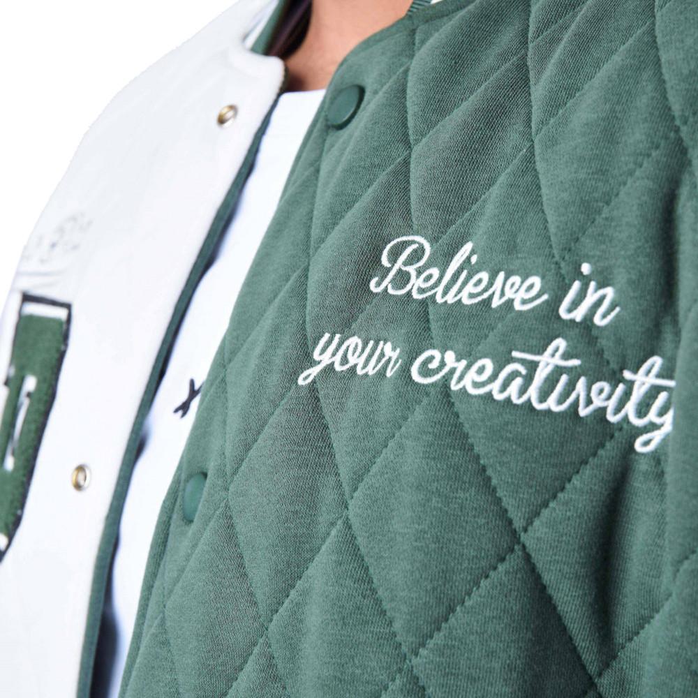 Veste Vert/Blanc Homme Project X Paris Oversize vue 3