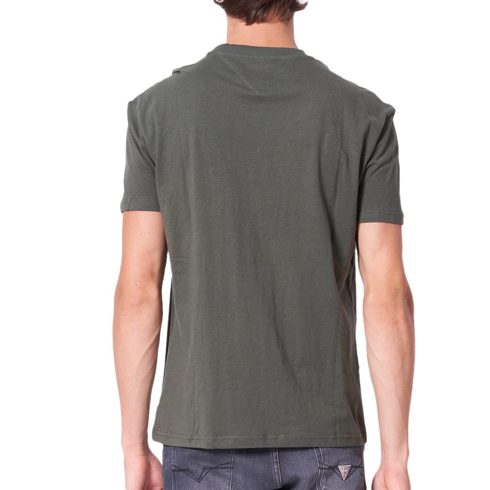 T-Shirt Kaki Homme Tommy Hilfiger Reg Linear vue 2