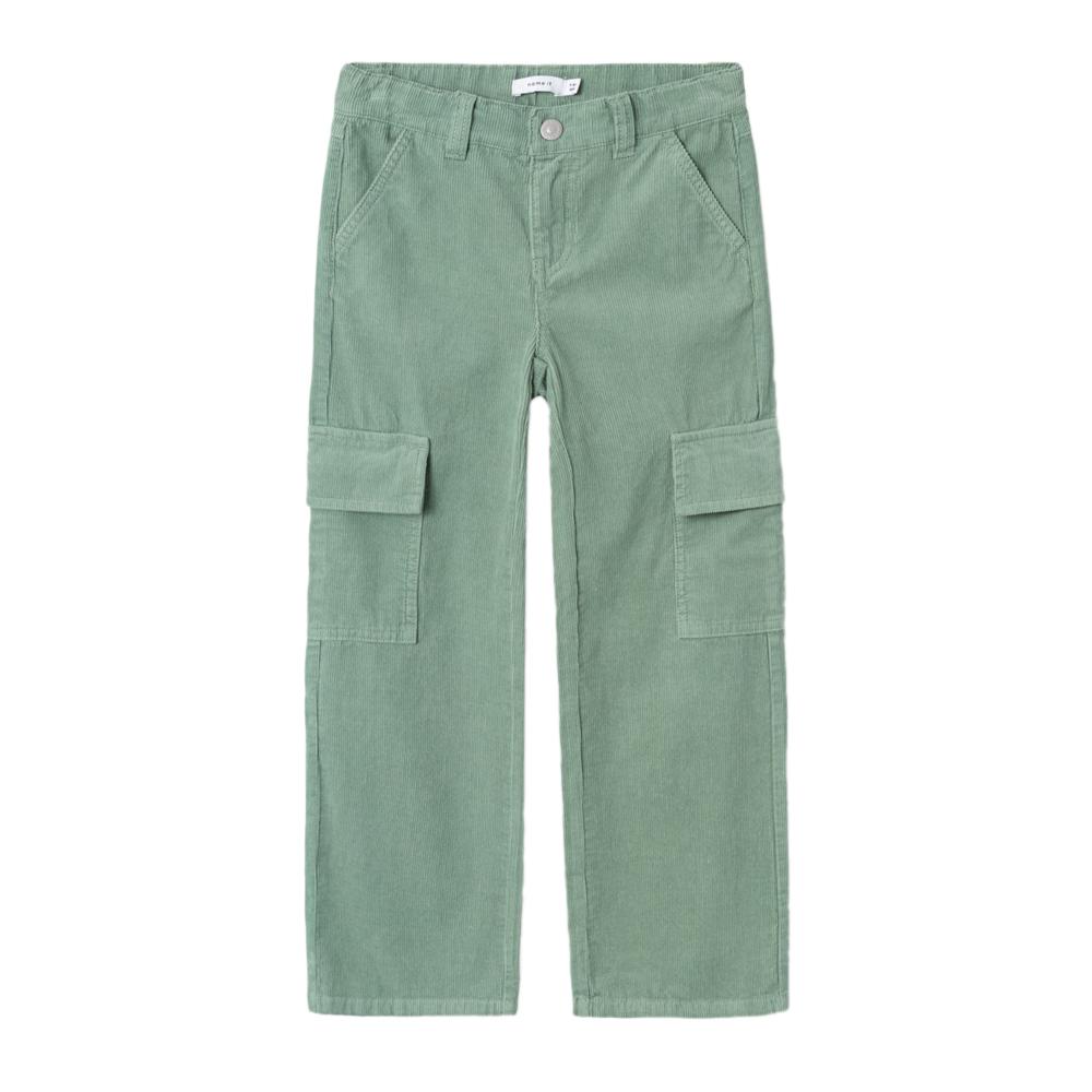 Pantalon Vert Fille Name it Bella pas cher