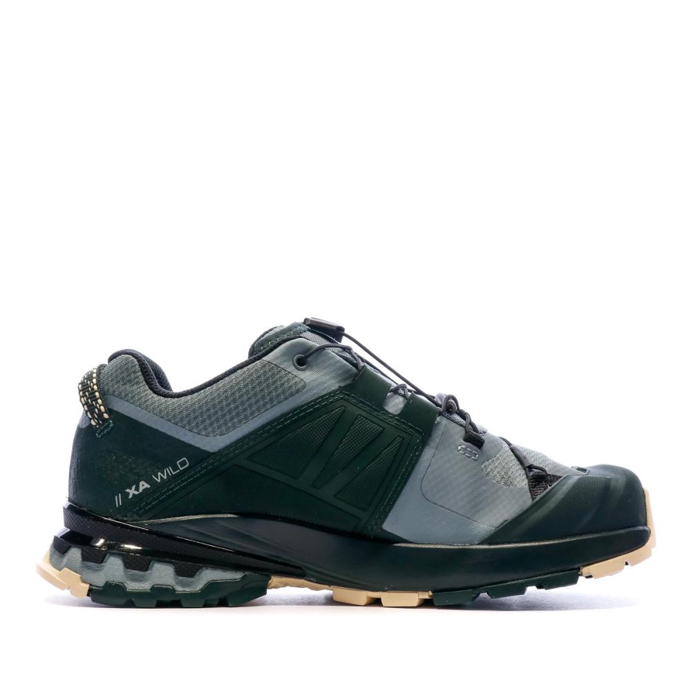 Chaussures de trail Vertes Mixte Salomon XA Wild vue 2