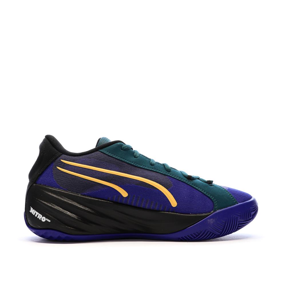 Chaussures de basketball Noires/Bleu Homme Puma All-pro Nitro Crowd Craze vue 2