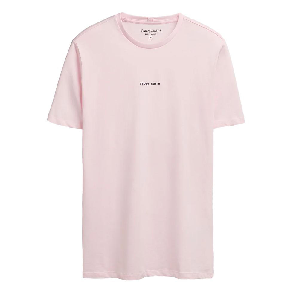 T-shirt Rose Homme Teddy Smith Soy pas cher