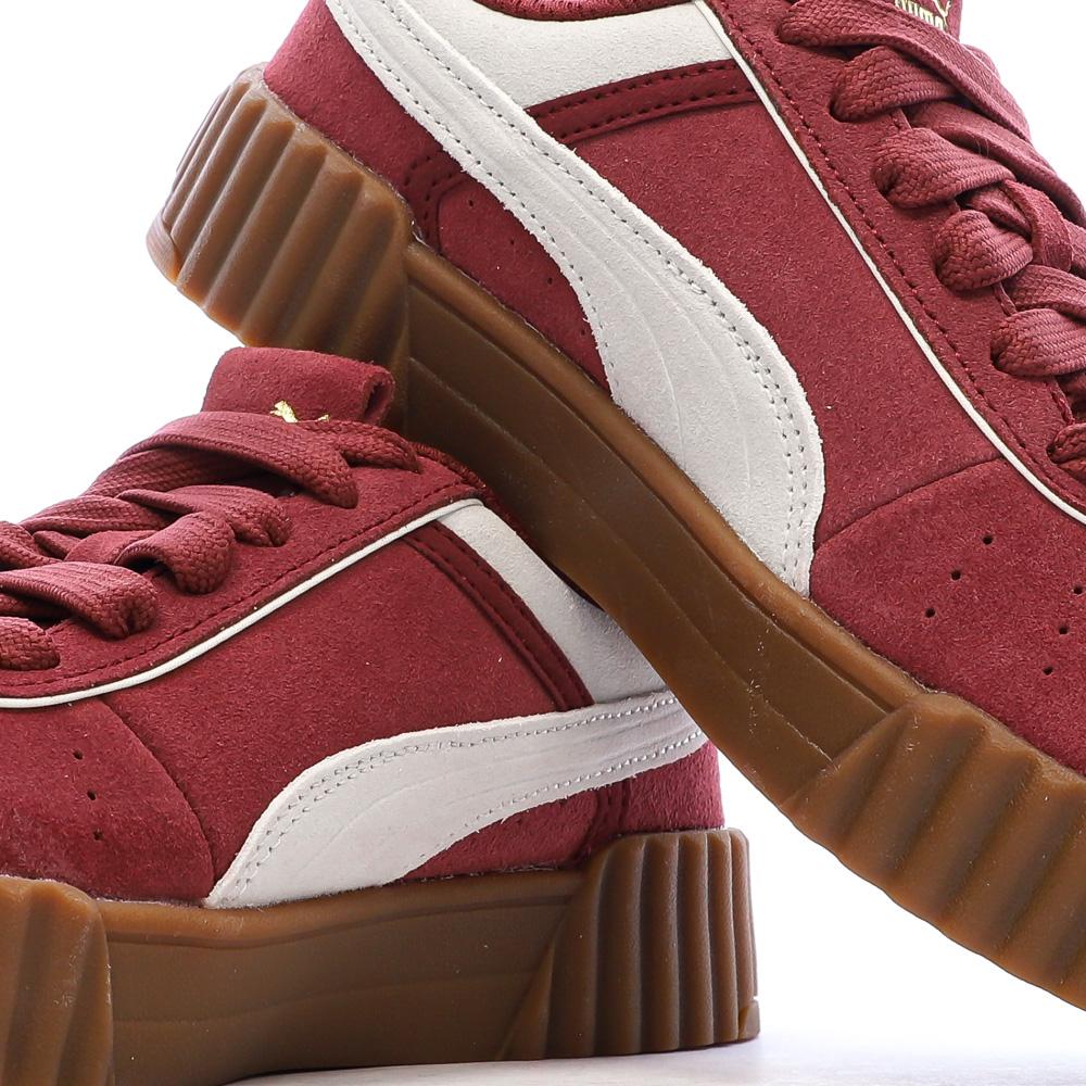 Baskets Rouge Femme Puma Carina 3.0 Luxe vue 7