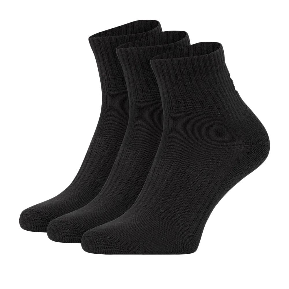 3x Chaussettes Noires Homme Under Armour Quarter pas cher