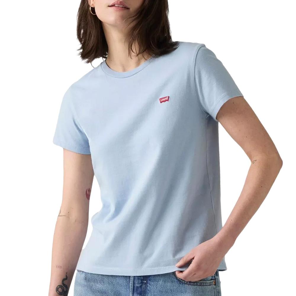 Blaues Levi's Perfect T-Shirt für Damen günstig