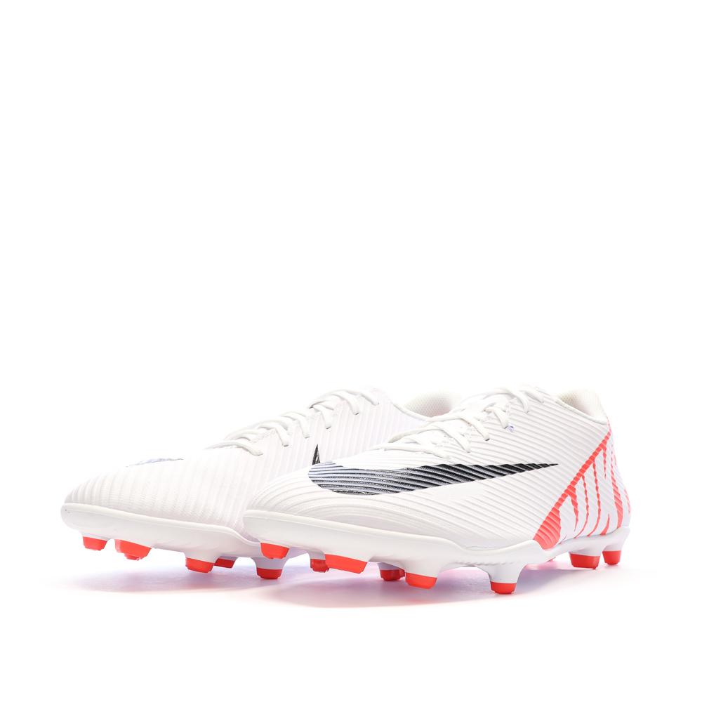 Chaussures de Foot Blanc/Rouge Homme Nike Vapor 15 Club FG/MG vue 6