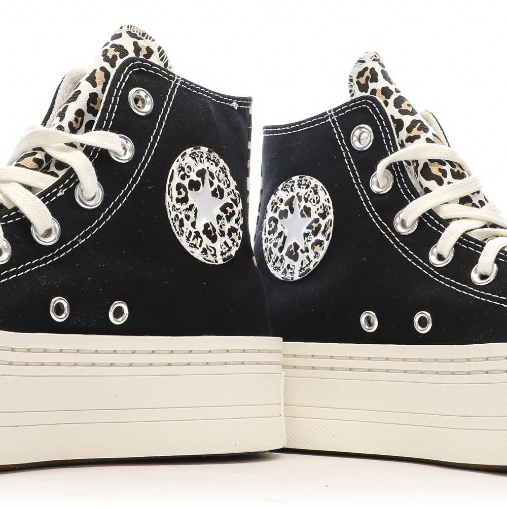 Baskets Noires Femme Converse Chuck Taylor All Star Modern vue 7