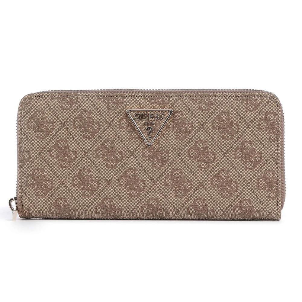 Portefeuille Beige Femme Guess Laurel Around pas cher