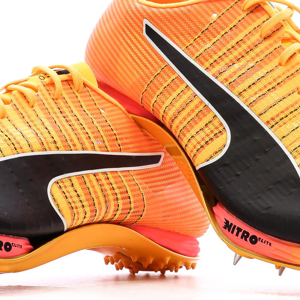 Chaussures d’athlétisme à crampons Orange Mixte Puma evoSPEED 400 NITRO™ Elite 2 vue 7