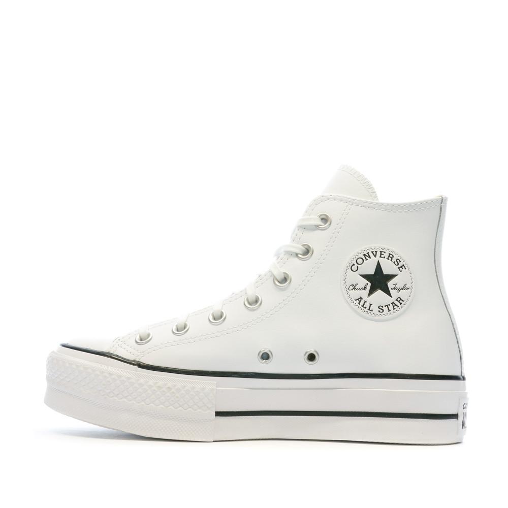 Baskets Blanches Homme Converse Ctas Lift Hi pas cher
