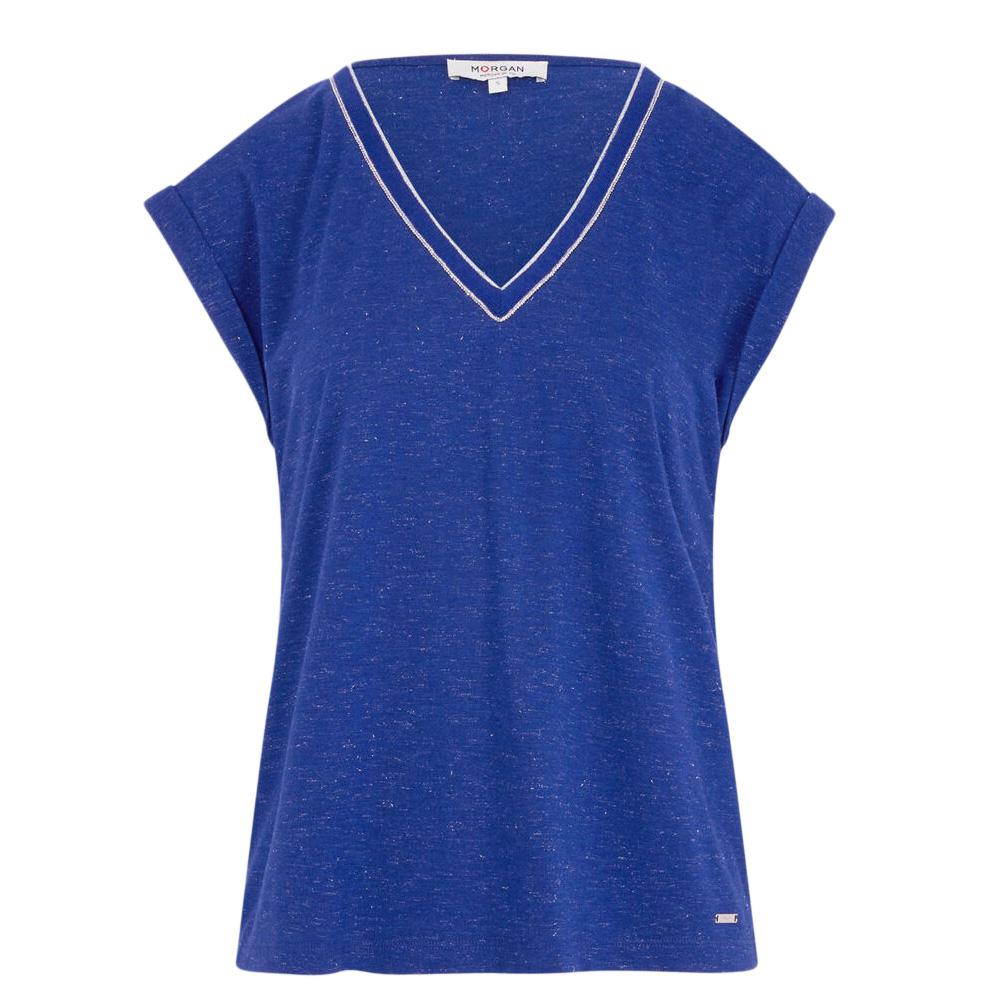 T-Shirt Bleu Femme Morgan Fantaisie vue 2