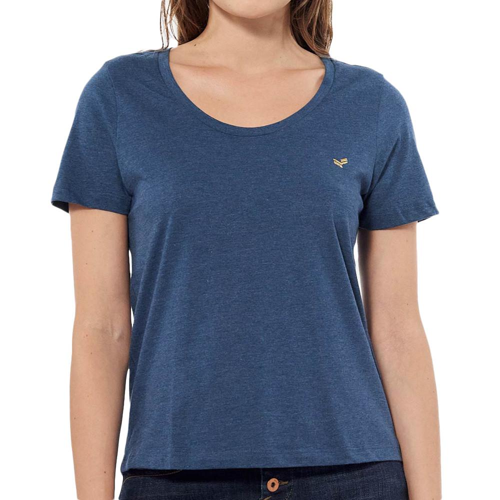 T-shirt Bleu Femme Kaporal Final pas cher