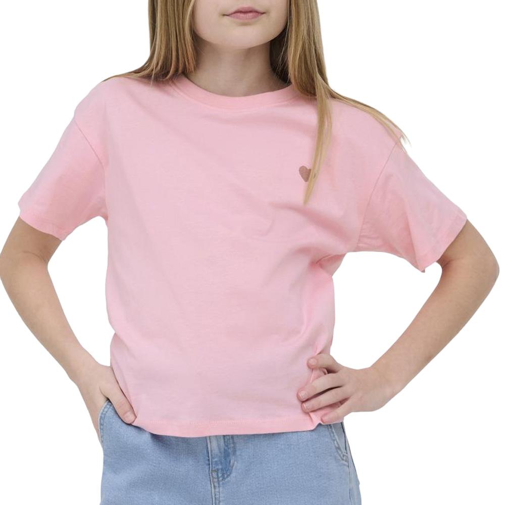 T-shirt Rose Kids ONLY Maiken pas cher