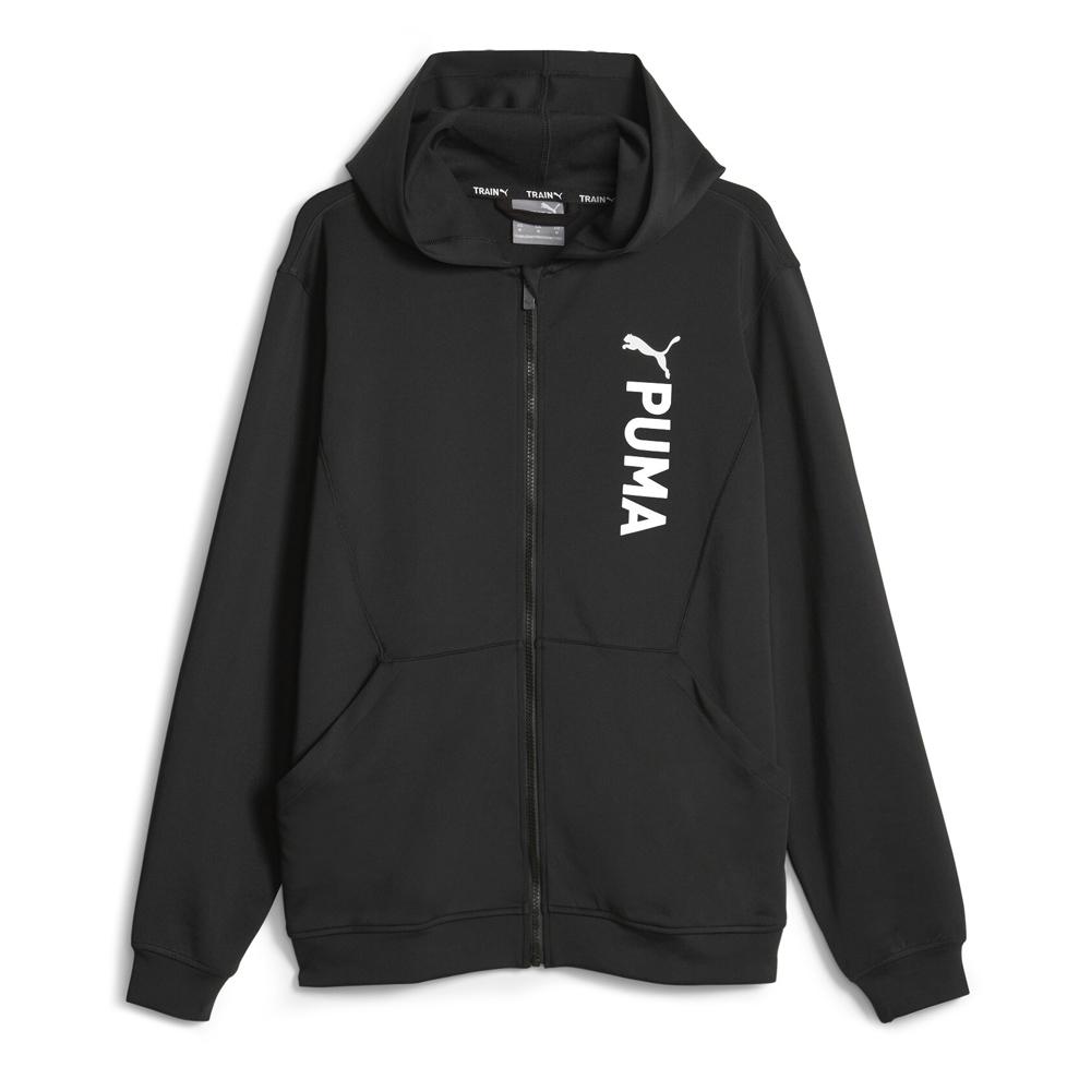 Sweat Zippé Noir Homme Puma Fit Double Knit pas cher
