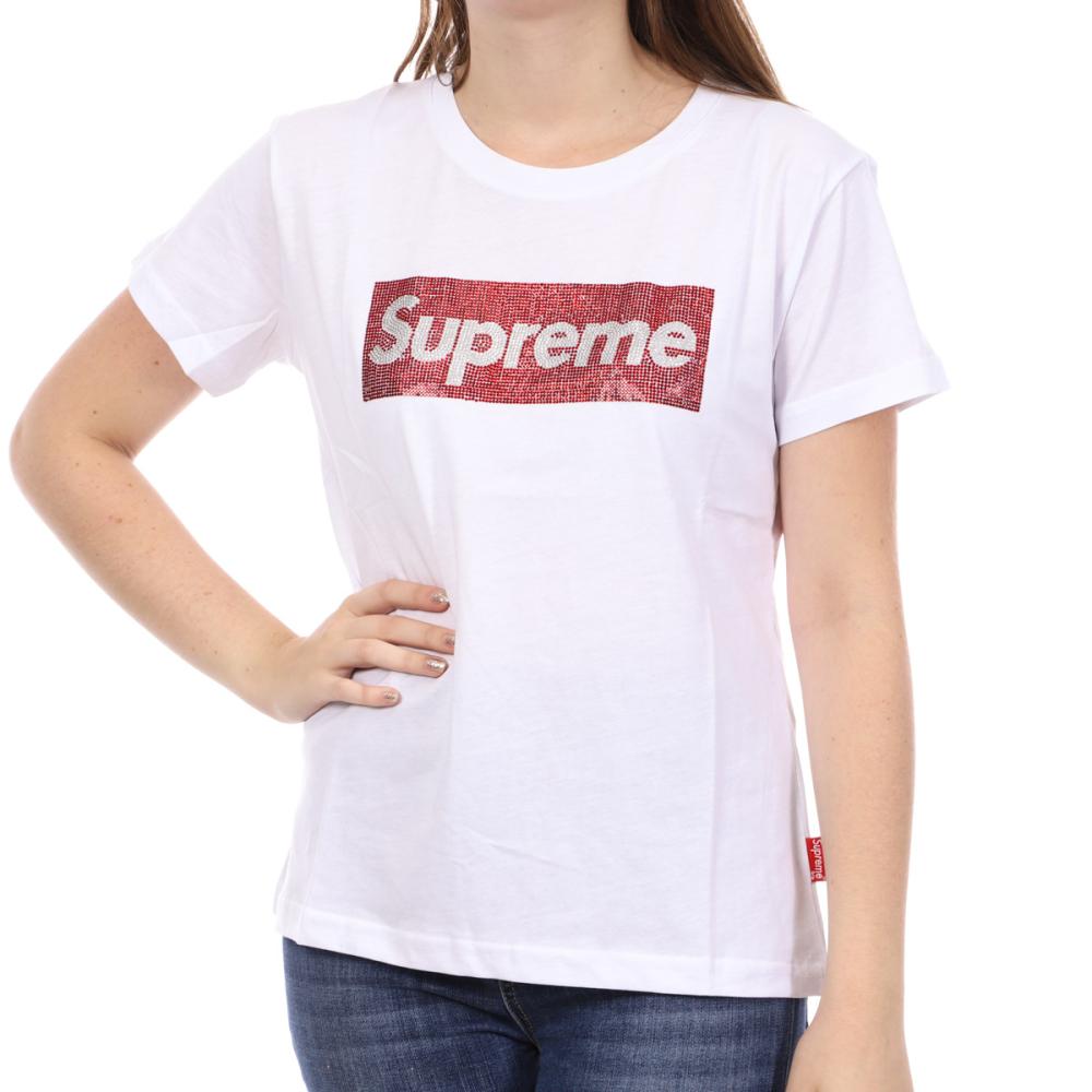 T-shirt Blanc Femme Supreme Grip Celine pas cher
