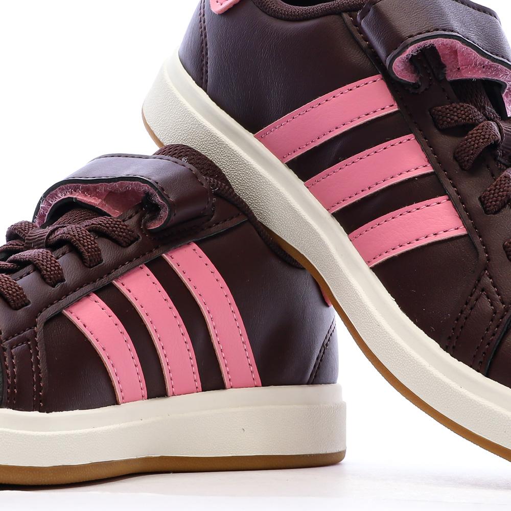 Baskets Prunes/Roses Fille Adidas Grand Court 2.0 vue 7