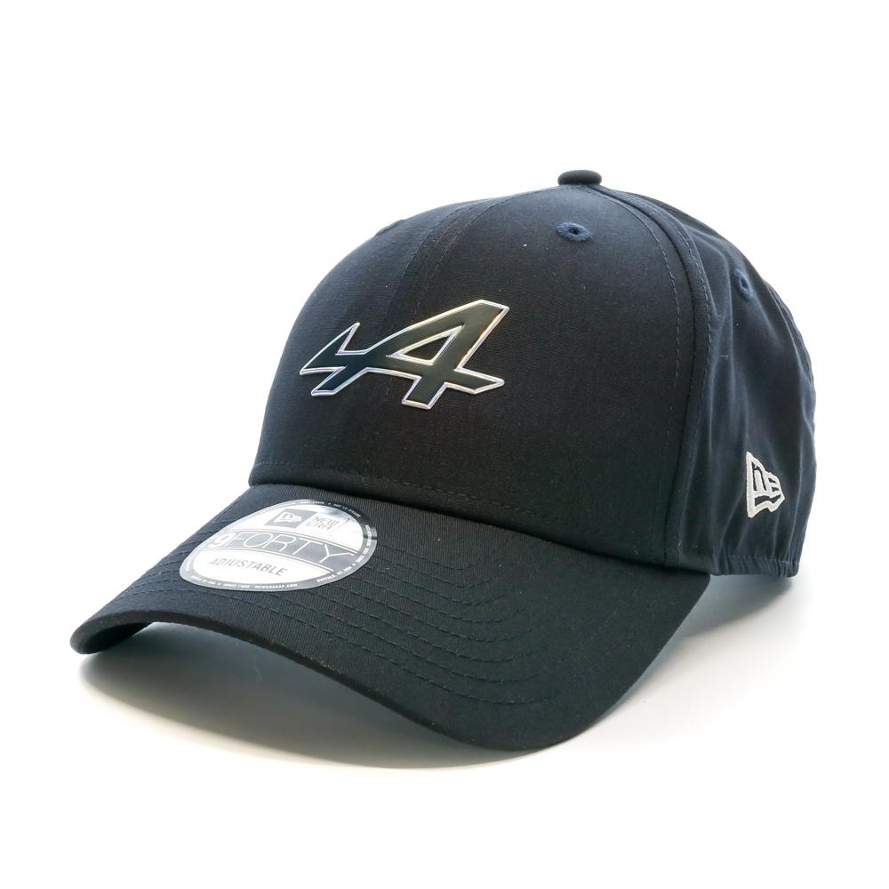 Casquette Noire New Era Iridescent Logo 9forty Renault pas cher