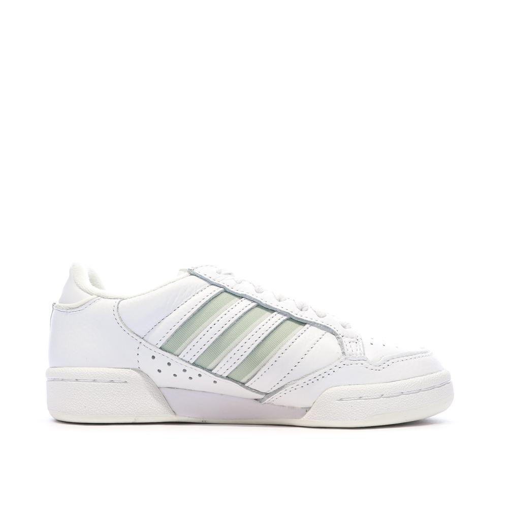 Baskets Blanc/Vert Femme Adidas Continental 80 Stripes vue 2