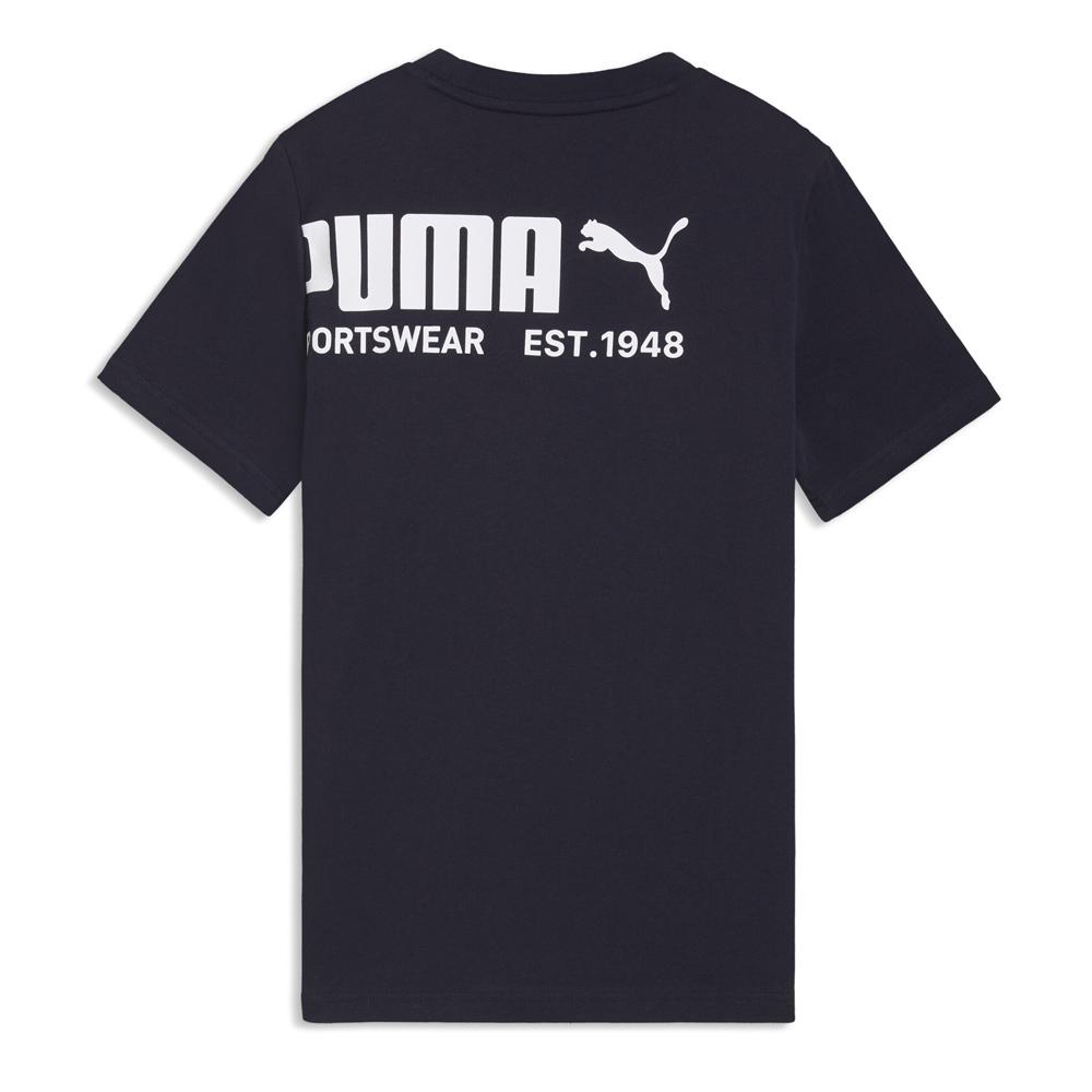 T-shirt Marine/Blanc Garçon Puma Sport Graphic vue 2