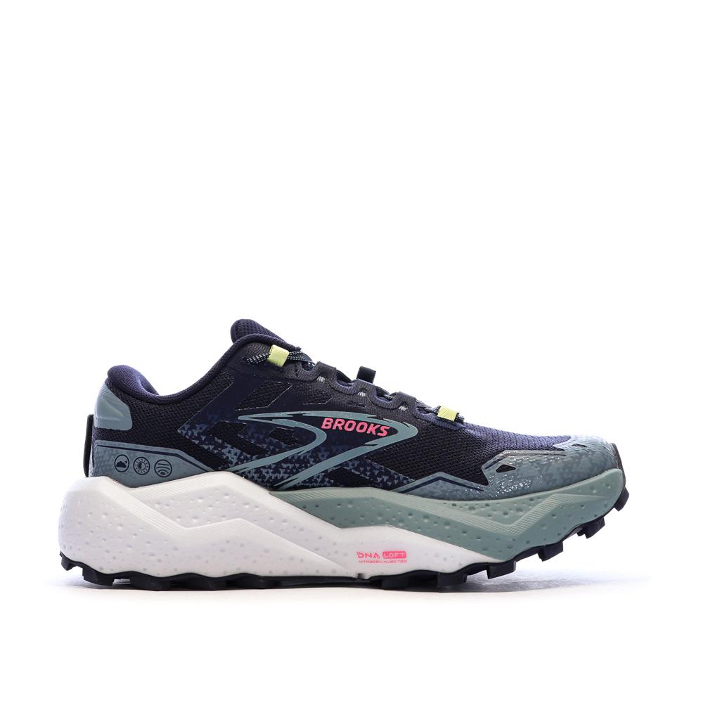Chaussures de Trail Marine/Vert Femme Brooks Caldera 7 vue 2