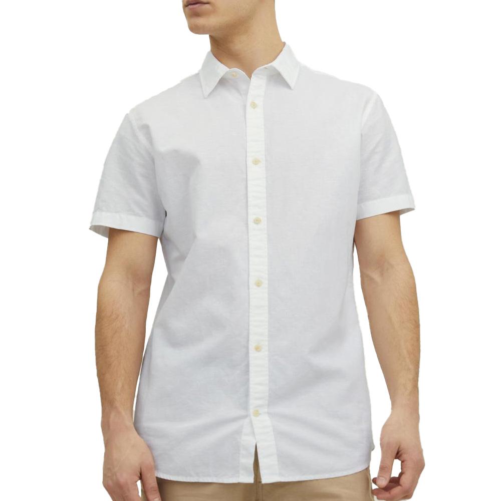 Chemisette Blanc Homme Jack & Jones Summer 12254098 pas cher