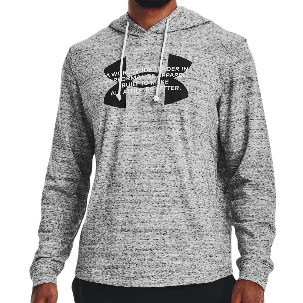 Sweat à capuche Gris Homme Under Armour Rival Terry pas cher